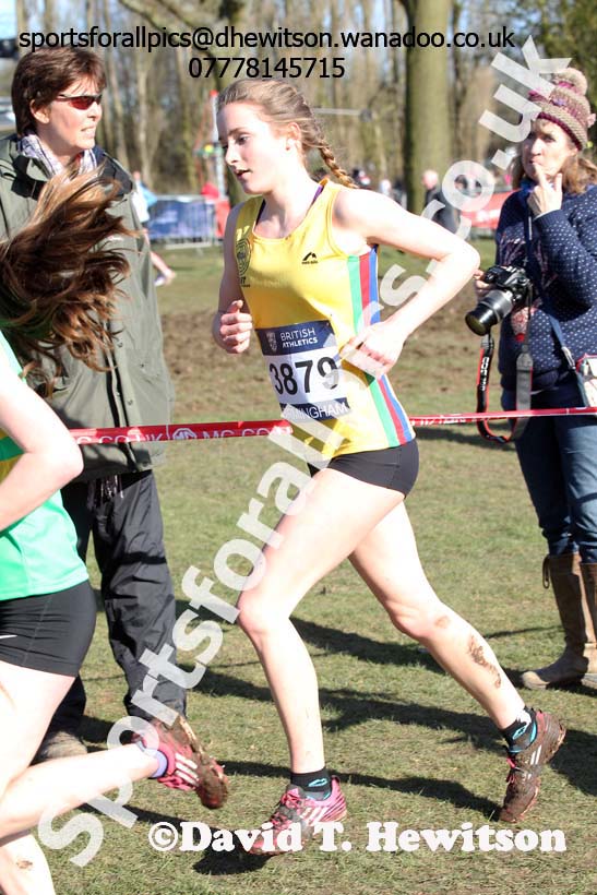 Girls under-15s Inter Counties Cross Country,  Cofton Park, Birmingham. Photo: David T. Hewitson/Sports for All Pics